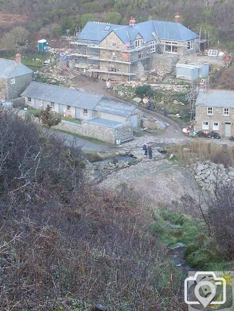 View of Penberth from Cribba Hd - 17th Jan. 2010