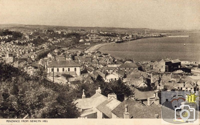 View of Penzance from Newlyn