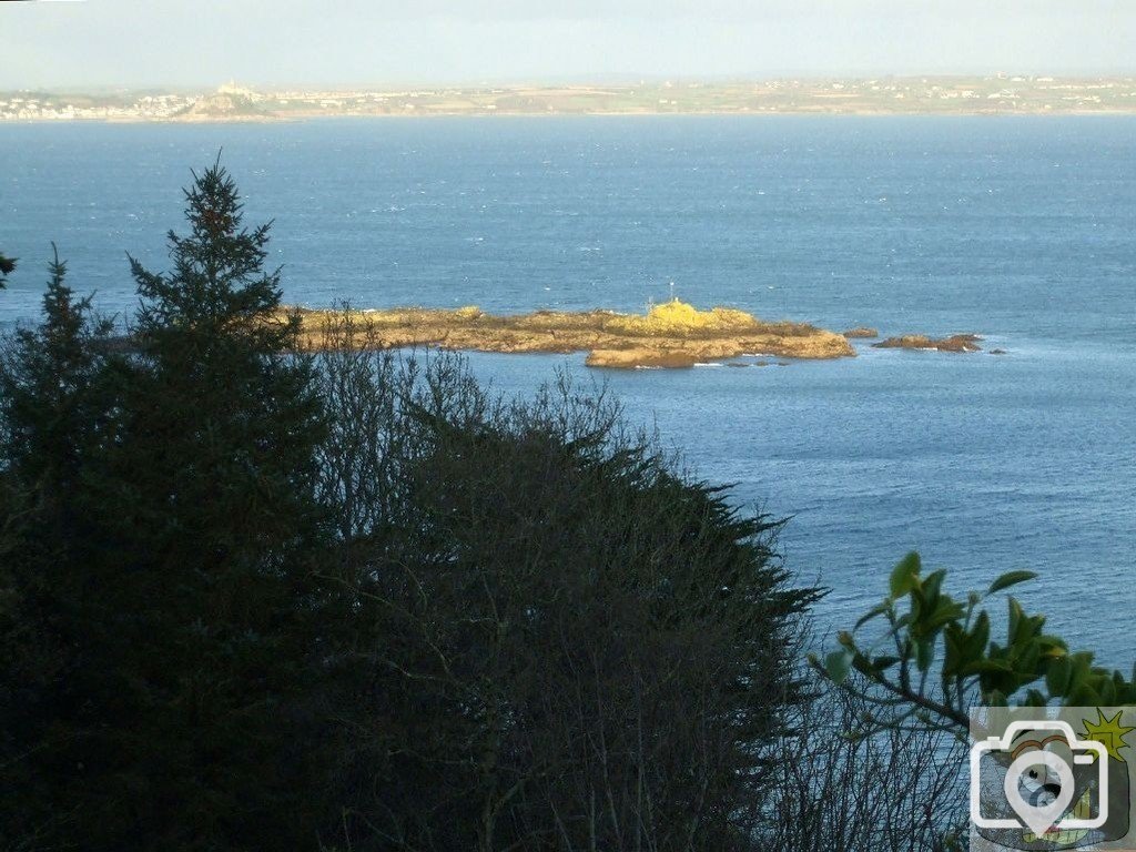 View of St Clement's Isle from near Raginnis - Remembrance Sunday, 8th Nov.