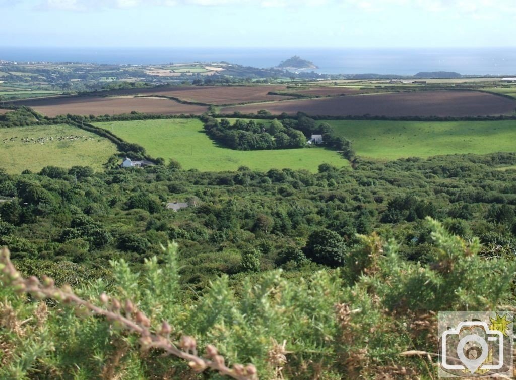 View of St Michael's Mount from the Summit of Trencrom Hill