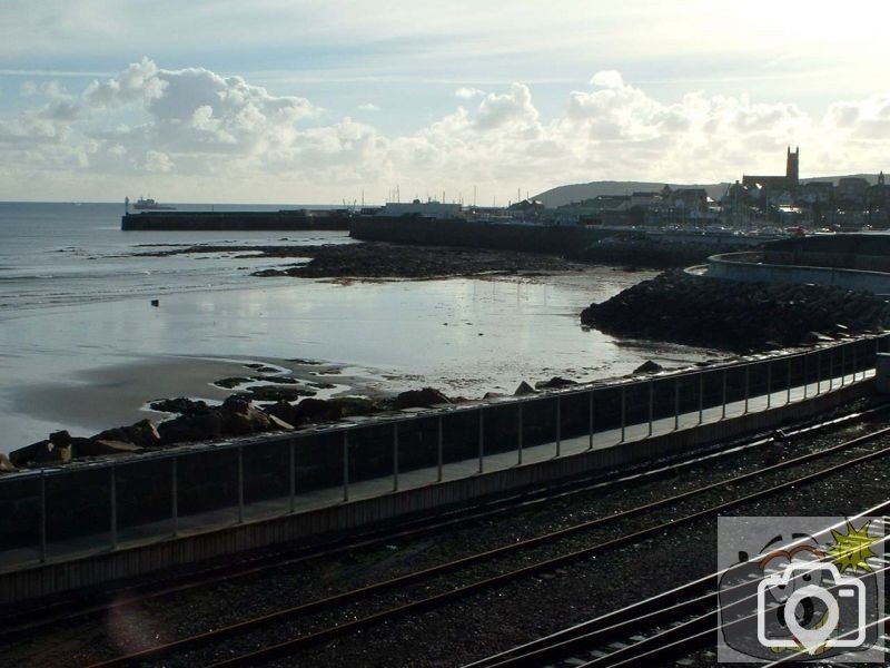 View of the Railway and Harbour and Pier