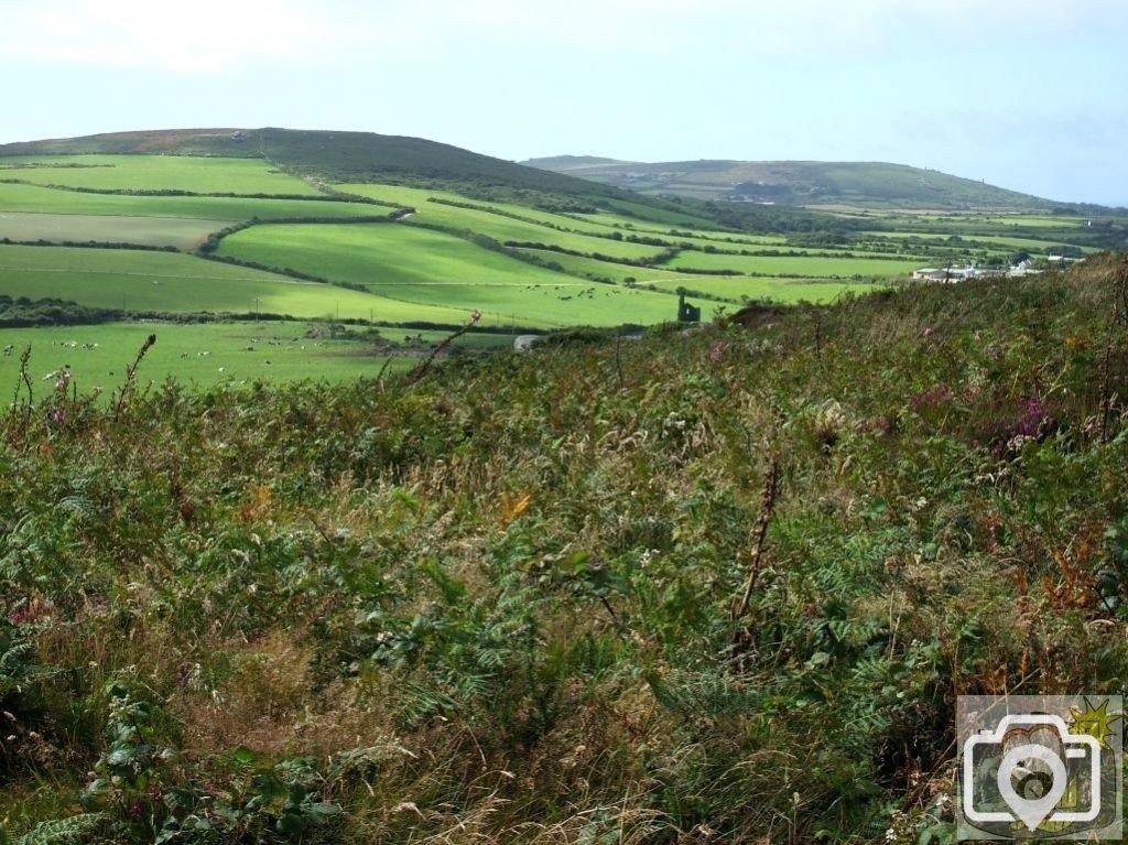 View westwards from Trencrom Hill