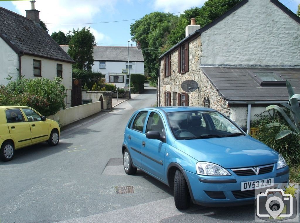 Whitecross, having turned off the main road.